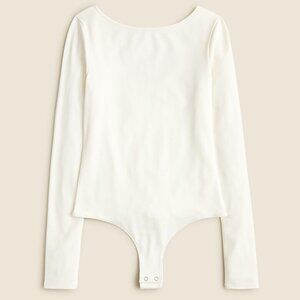 NWT J. Crew Cream Long Sleeve Bodysuit 3X